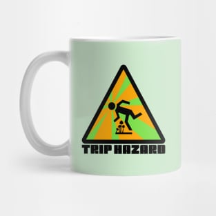 Green Trip Hazard Psychedelic Warning Sign Mug